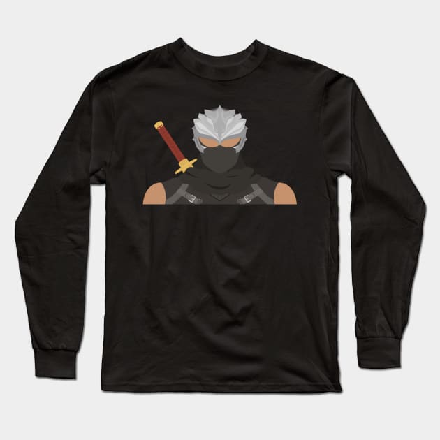 Ryu Hayabusa Vector Long Sleeve T-Shirt by MagicFlounder